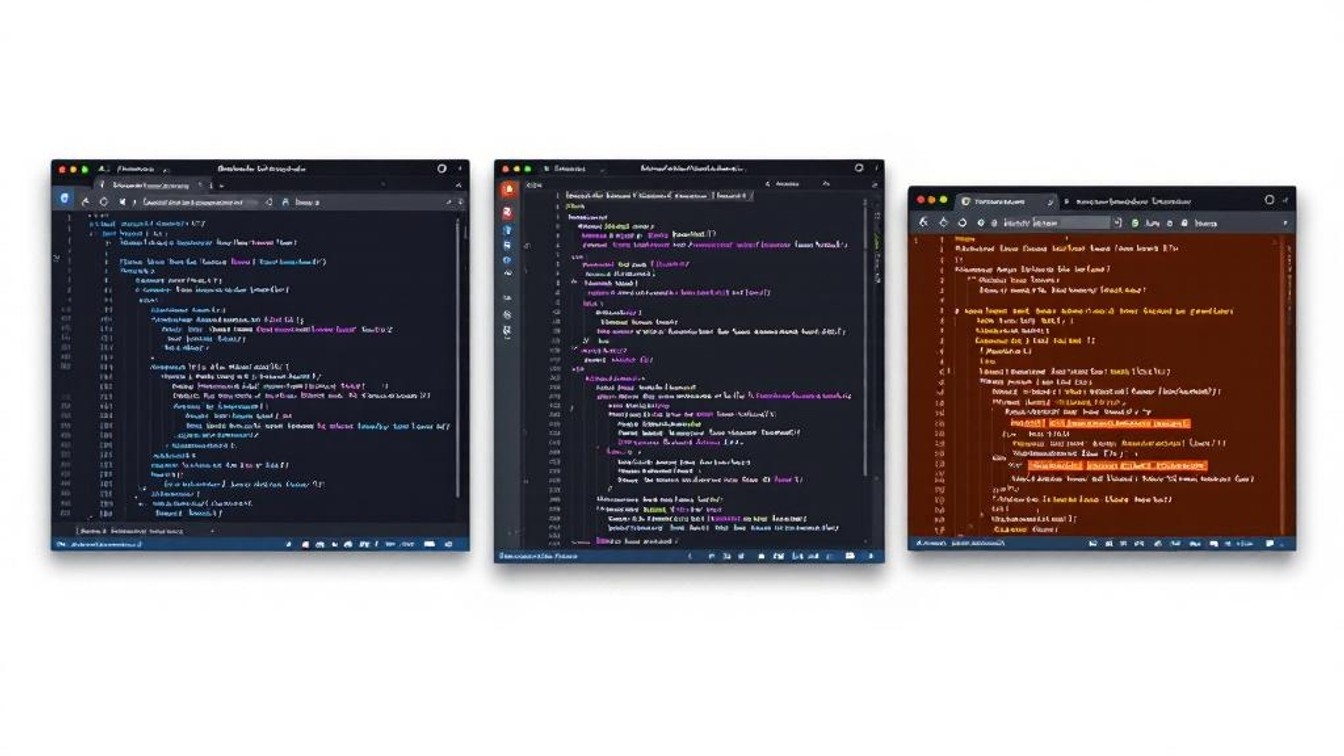 AI 코딩 도구 팀 협업 — 코드 에디터 화면 비교