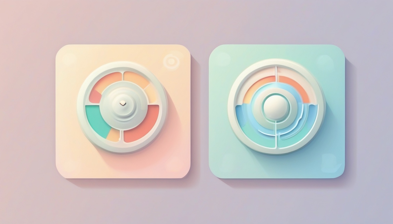 A of three comparison cards showing a sensor radar icon