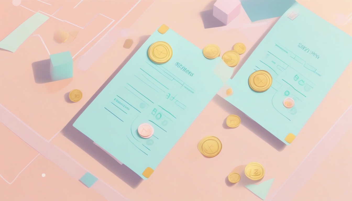 A of two subscription plan cards on a table