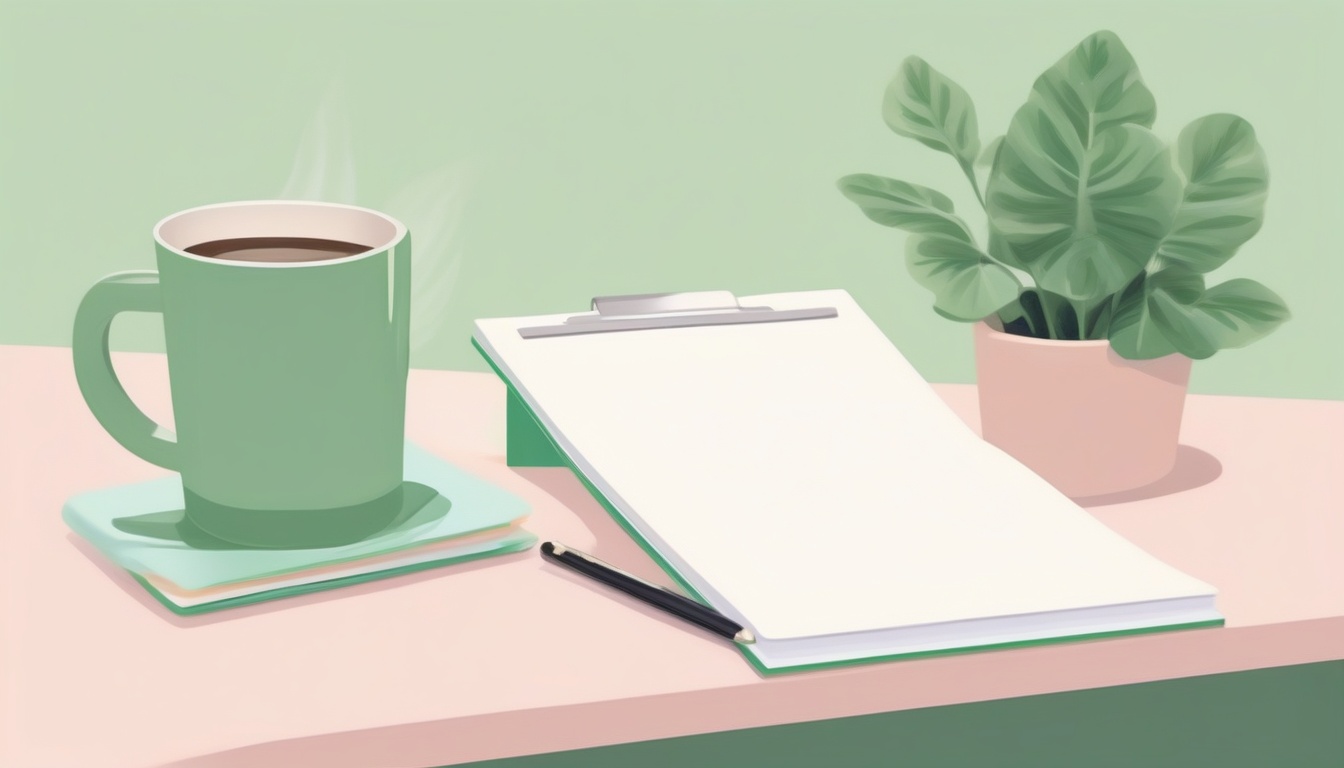 A of a checklist with green checkmarks on a clipboard nex...