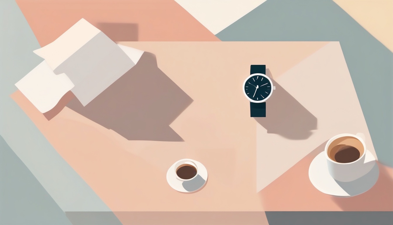 A of a wristwatch with a checkmark on its screen placed o...