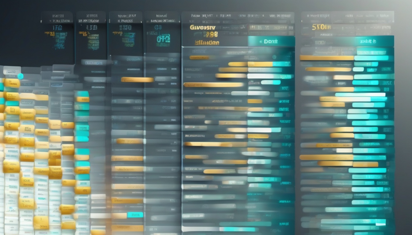 A clean modern illustration of spreadsheet cells transfor...