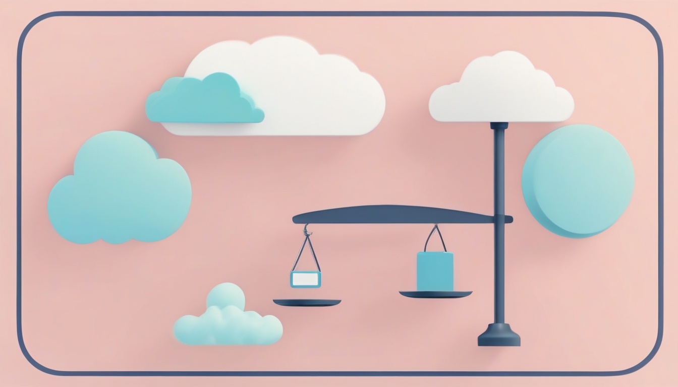 A of a cloud icon and an SD card on opposite sides of a b...