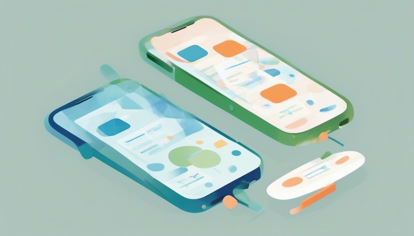 A of three smartphone screens side by side showing differ...