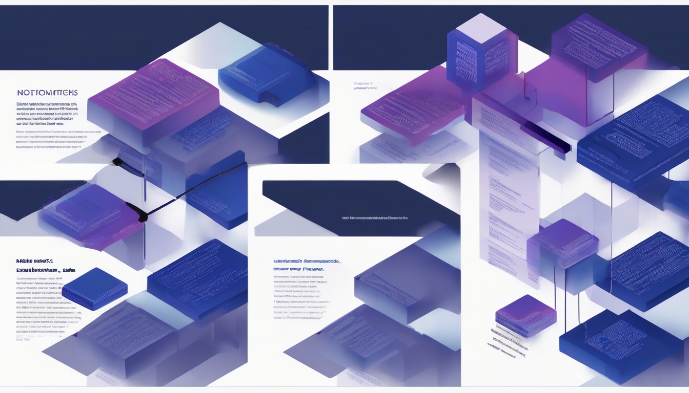 A side-by-side isometric comparison of two abstract Notio...