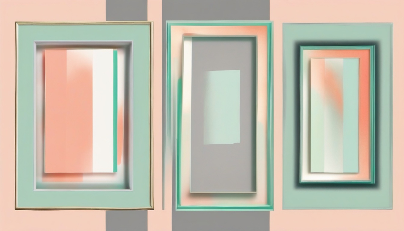 A of three stacked image frames showing progression - fir...