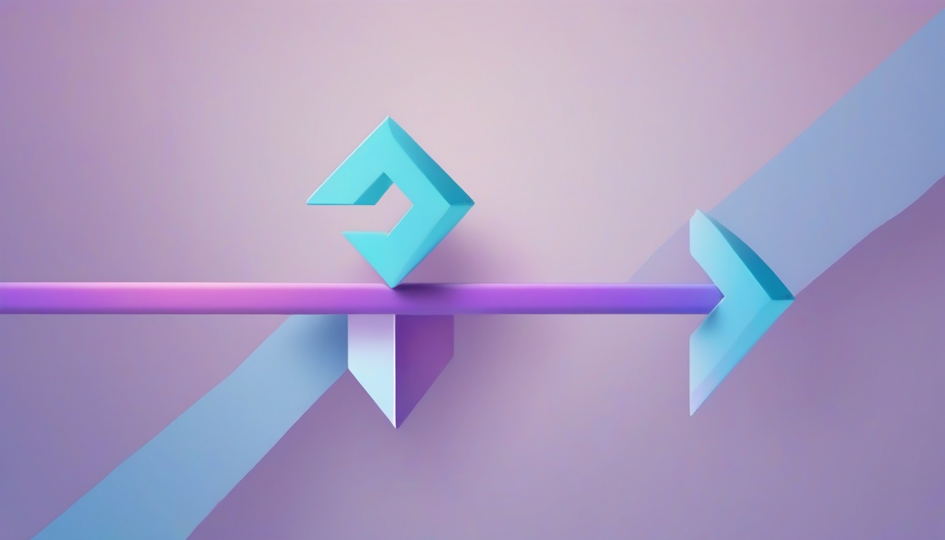 A of an abstract optimization arrow pointing upward with ...