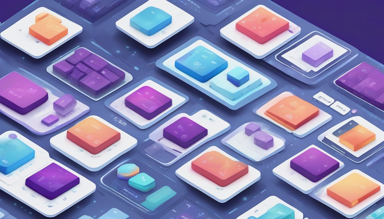 Isometric illustration: a clean comparison table with 7 r...