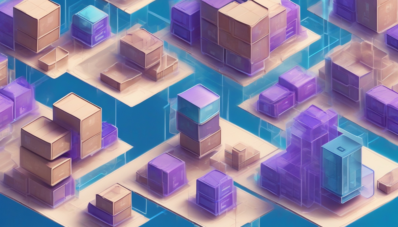 Isometric illustration: a side-by-side architecture diagr...